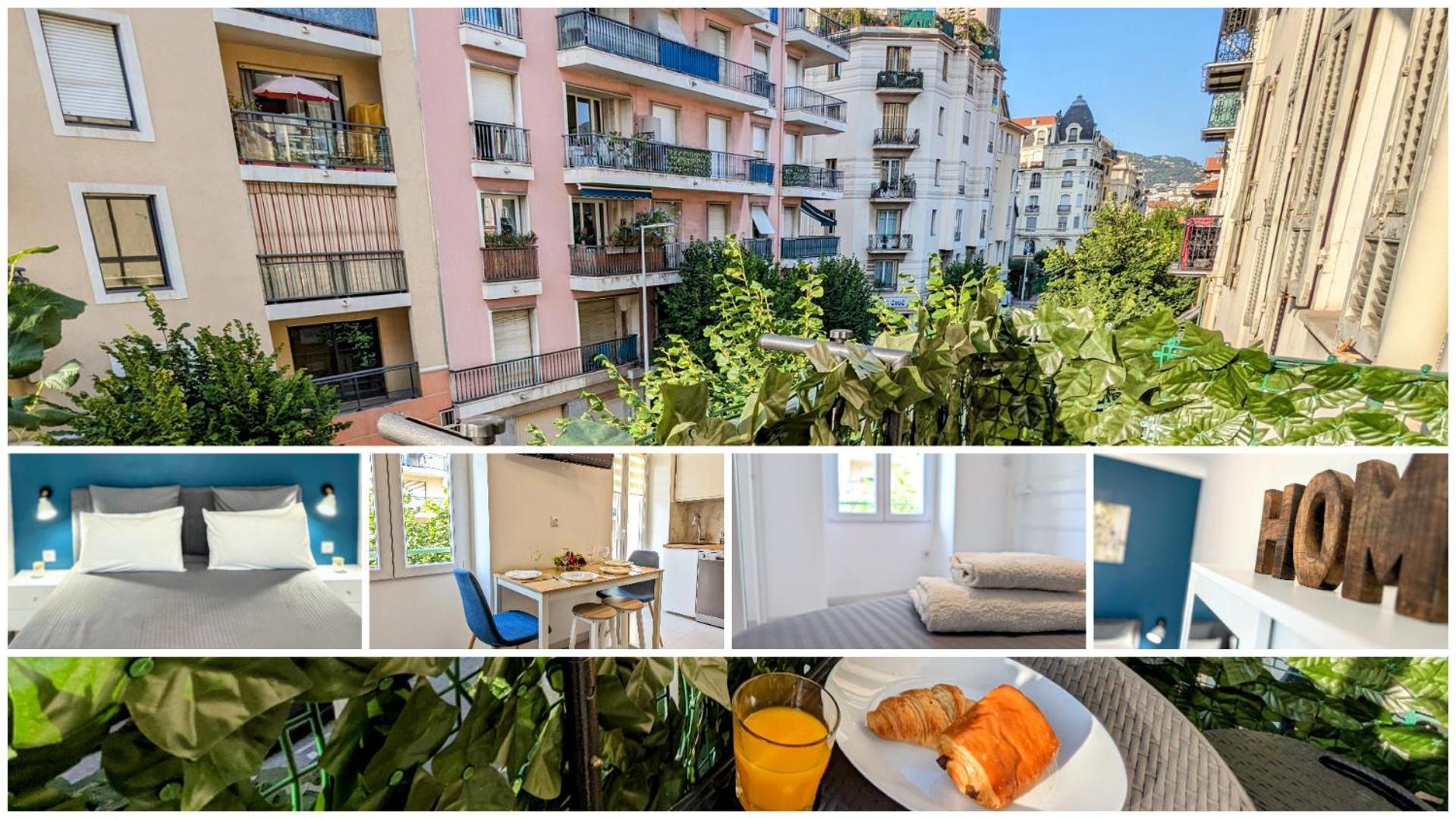 Cozy T2 - Lovely Balcony - Center - Liberation - Clim - Wifi * Nizza